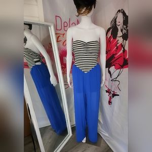 Strapless Jumpsuit Palazzo